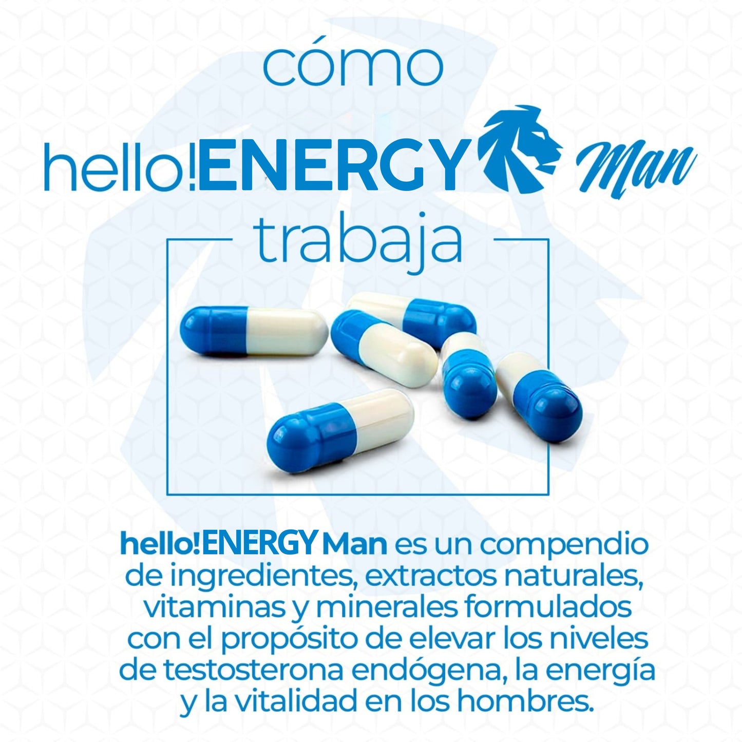 Hello! ENERGY Man, Ayuda a mejorar el deseo del hombre