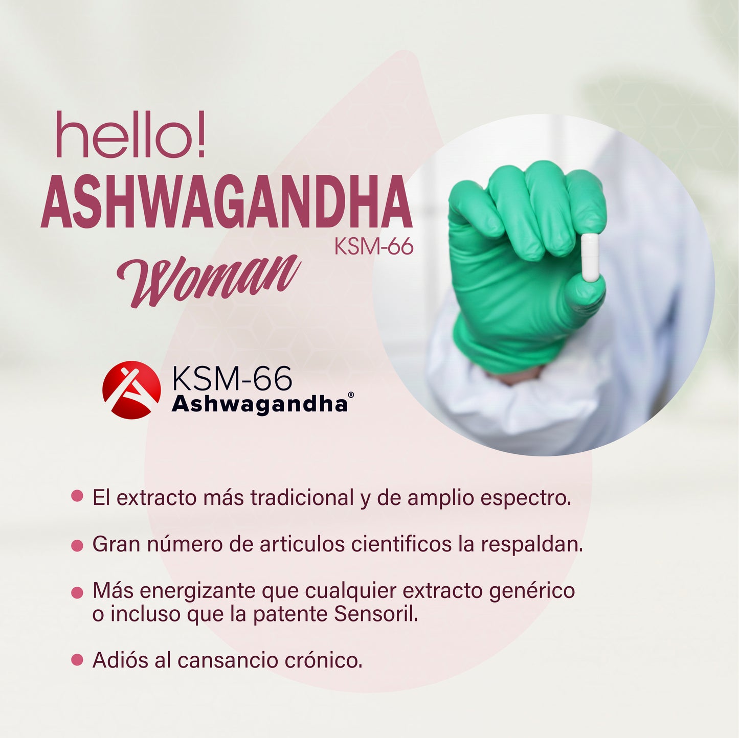 Ashwagandha KSM-66 Mujer Estrés Sueño Energía Withania Somnifera Adaptógeno Natural Complemento Alimenticio Vegano 90 Cápsulas Dod Essentials